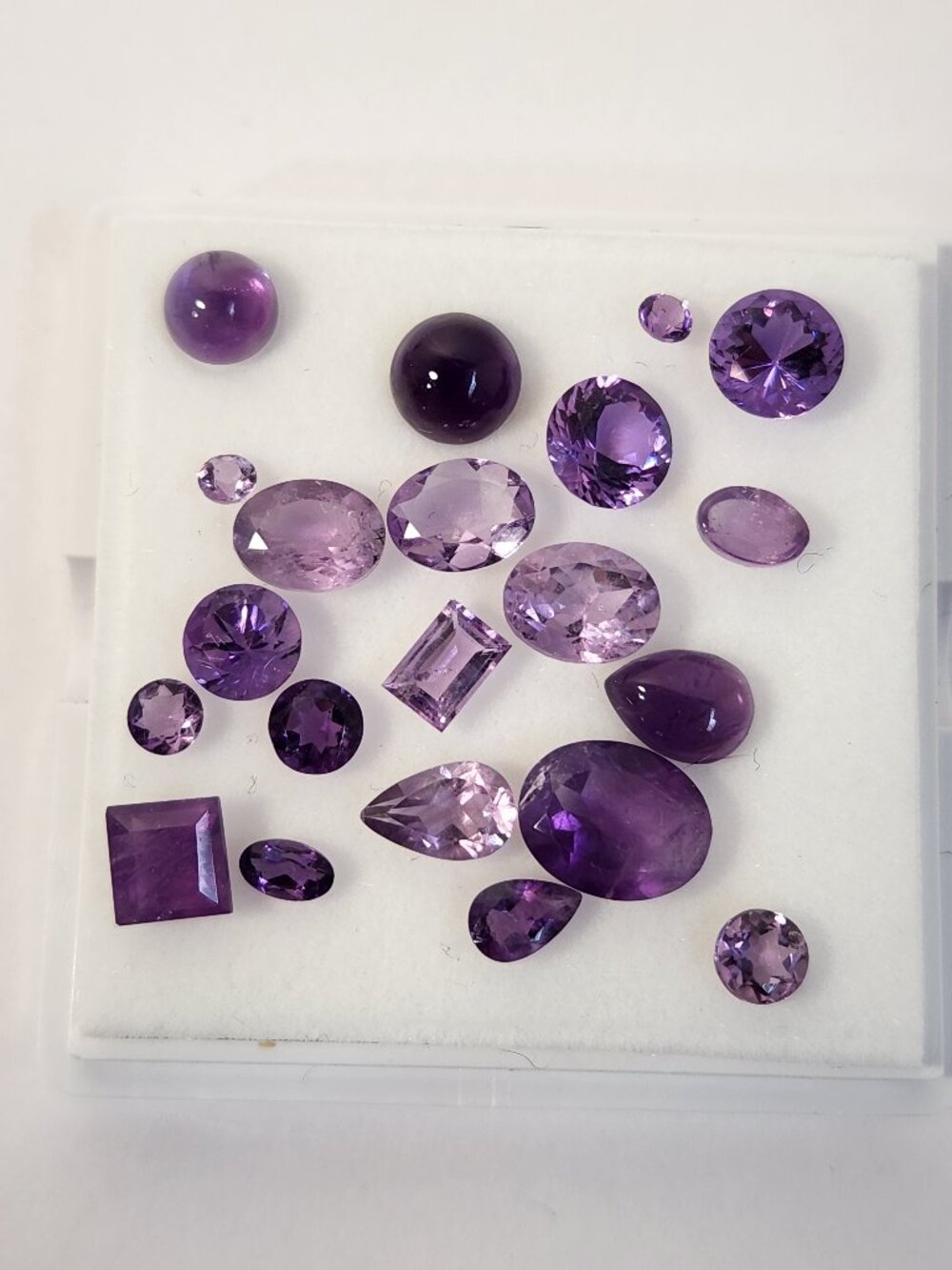 Natural Dark Purple Amethyst Parcel 17.25 CTW – 20 Gems